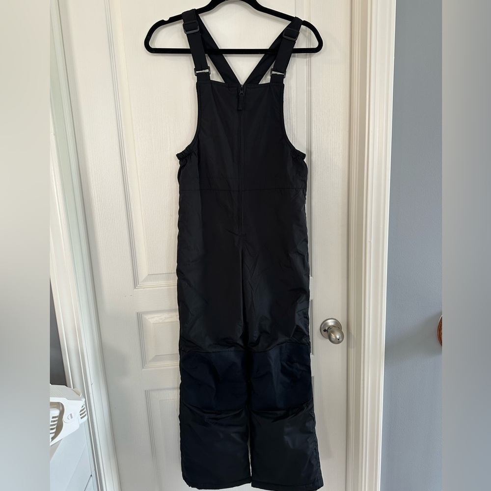 Boys / Girls Size Large 10/12 Lands End Black Snow pants Snowpants - NEW No Tags